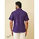 shop handloom cotton - Wine Handwoven Men's Shirt