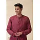 shop Majenta Handwoven Men Sadri & Kurta Set