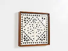 Decor The Wall | Mud Frame With Geometric Composition