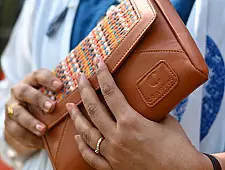 Zany Bags | Panja Dhurrie Purse- Brown