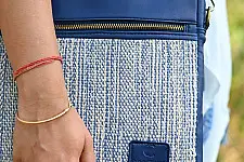Zany Bags | Panja Dhurrie Laptop Bag - Blue
