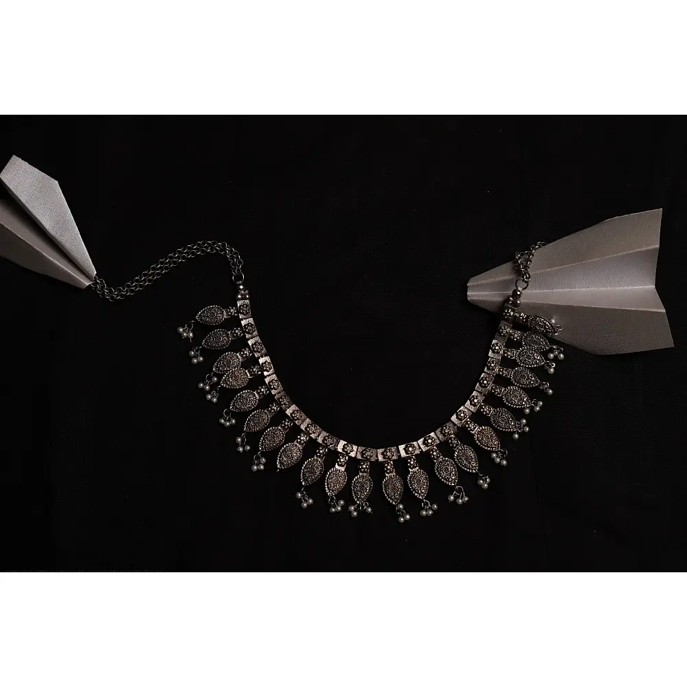 रेवती ✽ Patta Choker with Pearl Hangings ✽ Necklace ✽ 2
