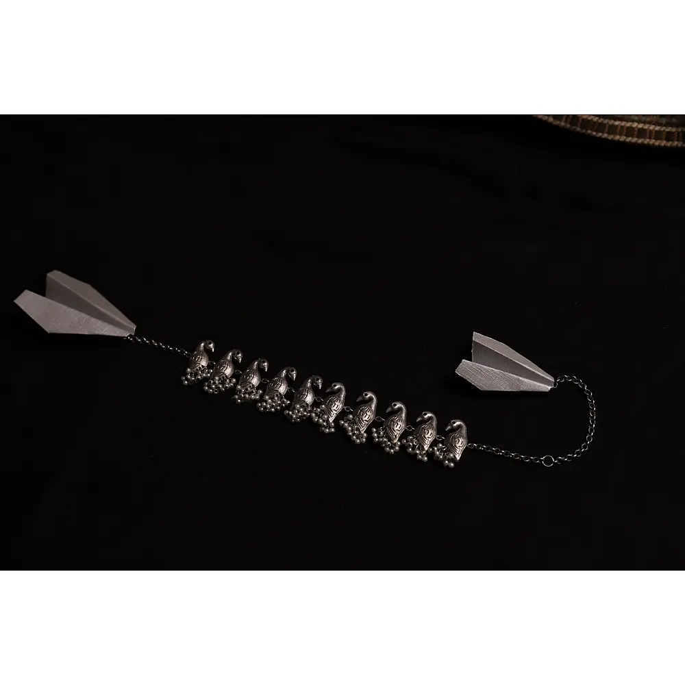 रेवती ✽ Parrot Motif Choker with Pearl Hangings ✽ Necklace ✽ 3