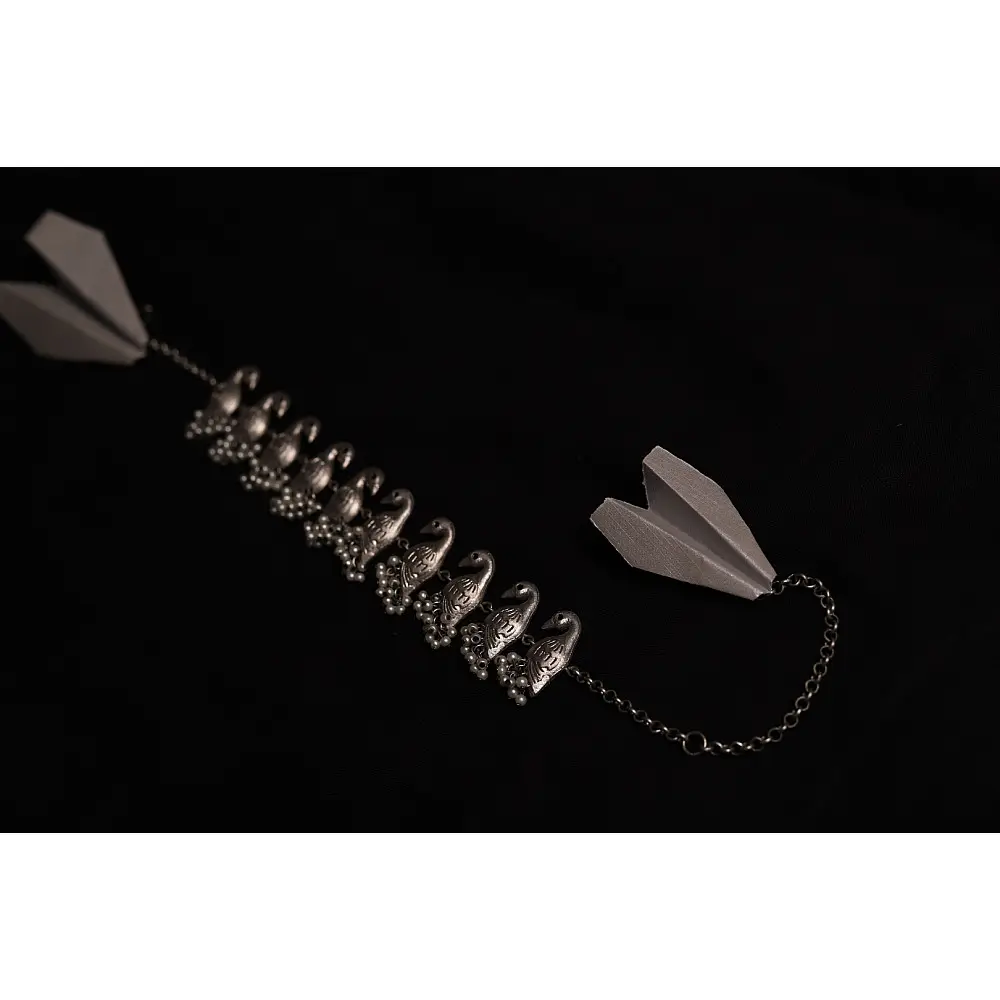 रेवती ✽ Parrot Motif Choker with Pearl Hangings ✽ Necklace ✽ 3