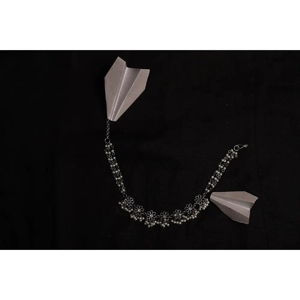 रेवती ✽ Floral Choker with Pearl Strings ✽ Necklace ✽ 7