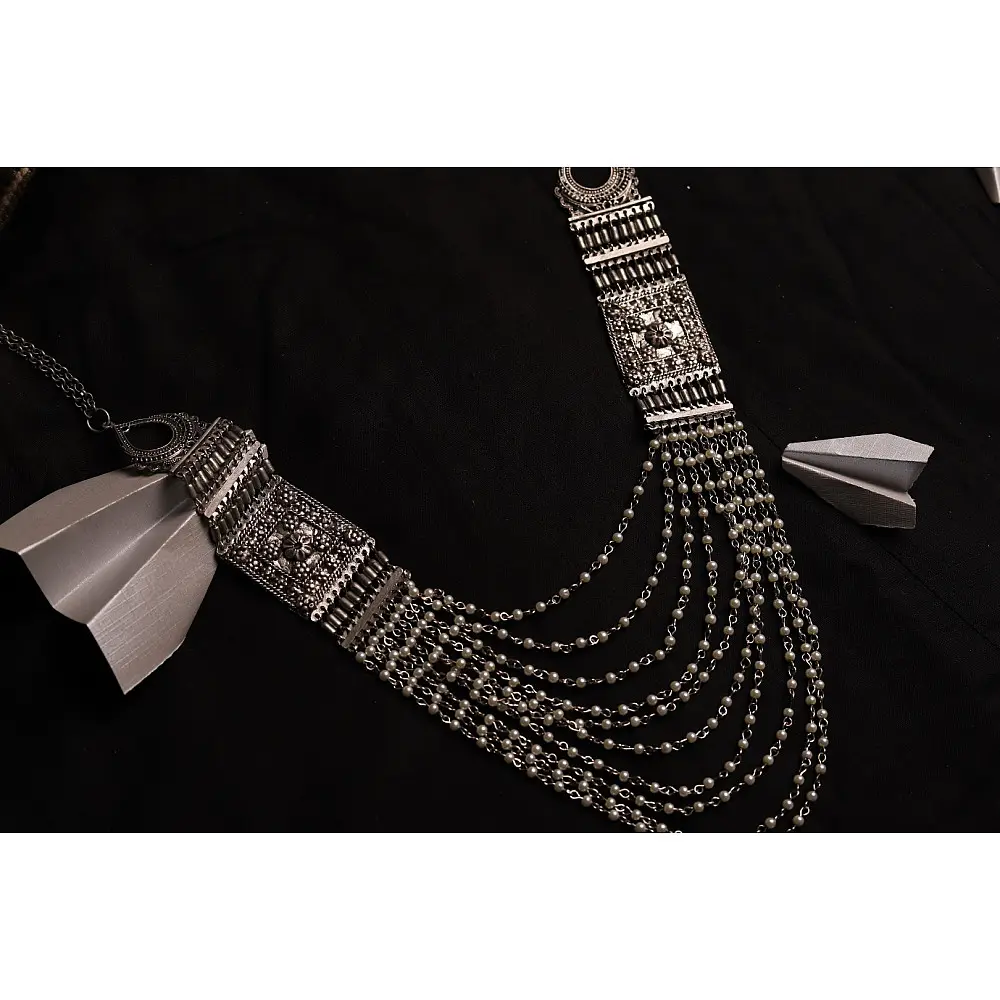 रेवती  ✽ Queen's Necklace with Pearls ✽ Necklace ✽ 12