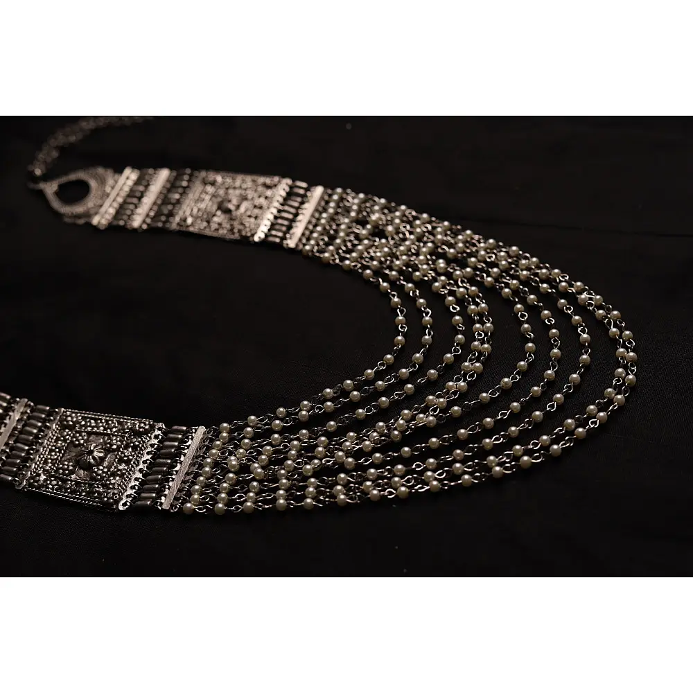 रेवती  ✽ Queen's Necklace with Pearls ✽ Necklace ✽ 12