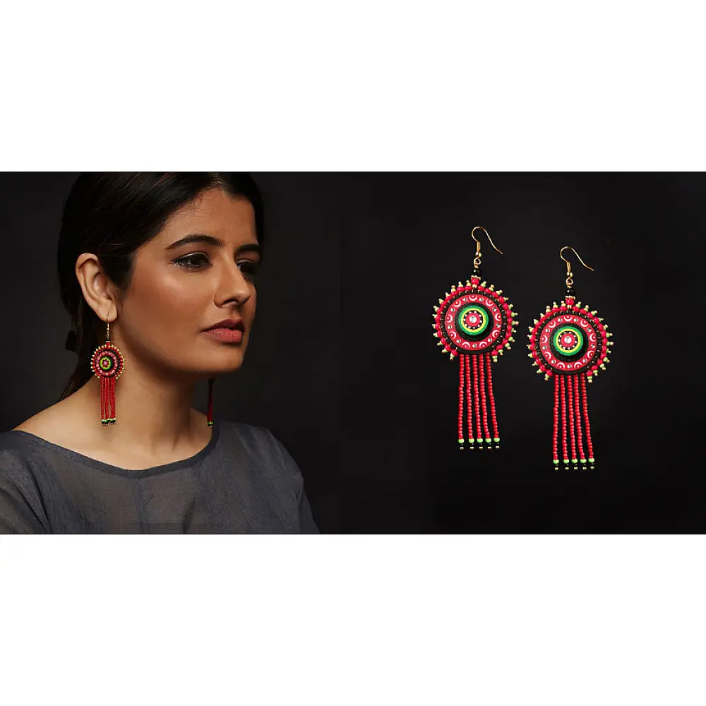 Razia Kunj ♥ Handcrafted Jewelry ♥ Theyyam Earring . N