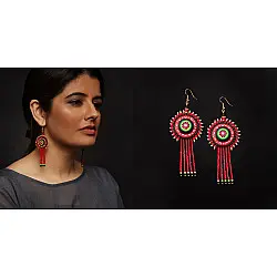 Razia Kunj ♥ Handcrafted Jewelry ♥ Theyyam Earring . N