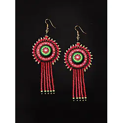 Razia Kunj ♥ Handcrafted Jewelry ♥ Theyyam Earring . N Razia Kunj ♥ Handcrafted Jewelry ♥ Theyyam Earring . N