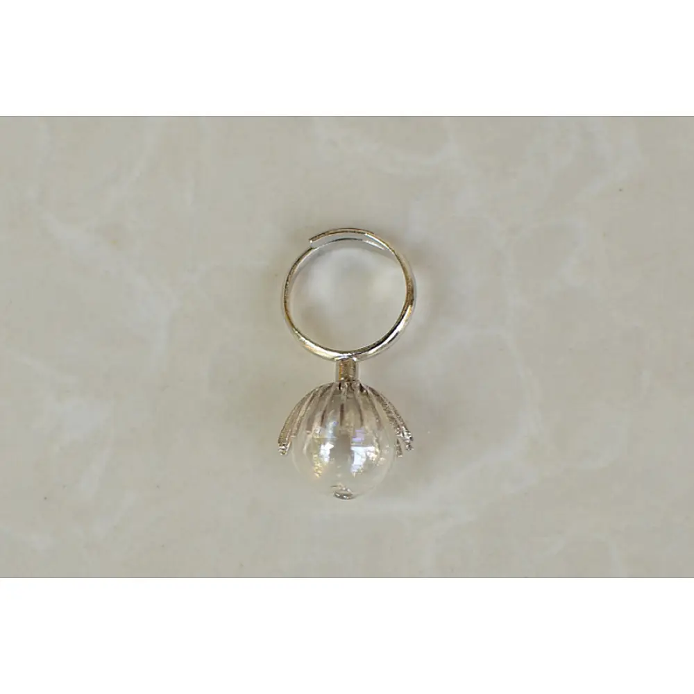 Bihag . Glass Jewellery ☼ Dandelion And Dew Drop Ring ~ 23