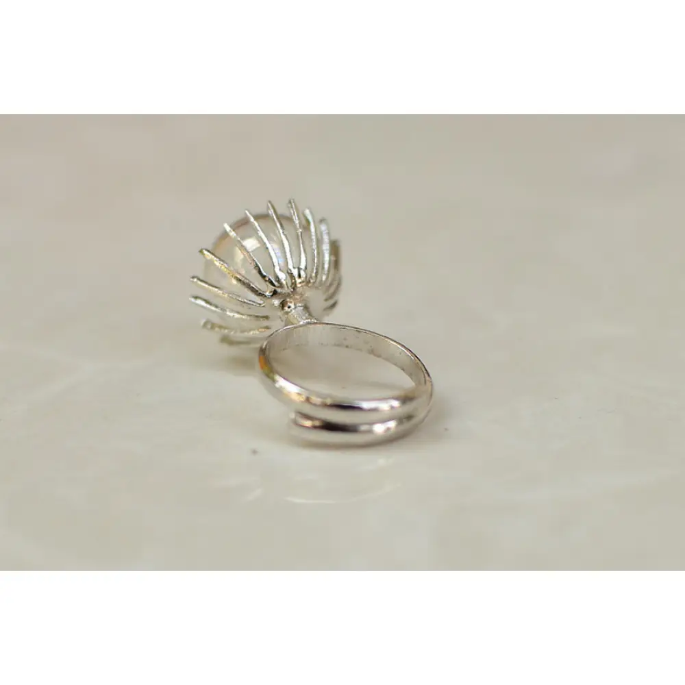 Bihag . Glass Jewellery ☼ Dandelion And Dew Drop Ring ~ 23