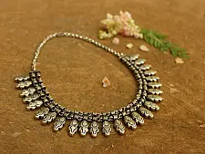 Dhara . धरा ✽ Antique German Silver ✽ Necklace { 4 }