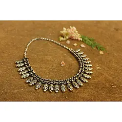 Dhara . धरा ✽ Antique German Silver ✽ Necklace { 4 }