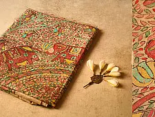 Dream Girl ❁ Tussar Silk . Madhubani Saree ❁ 5