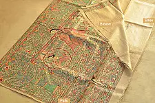 Dream Girl ❁ Tussar Silk . Madhubani Saree ❁ 2