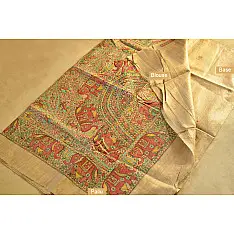 Dream Girl ❁ Tussar Silk . Madhubani Saree ❁ 5