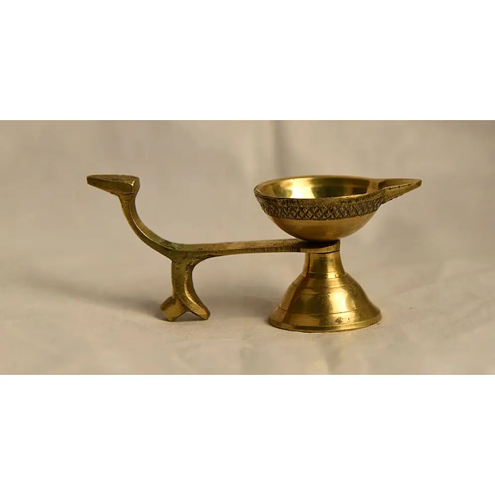 अर्चना ❋ Brass . Handle diya small ❋ 17