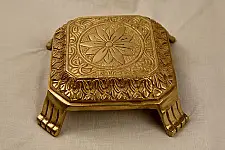 Ahar ❋ Brass . Solid Carving Bajoth ( 1.5 KG)