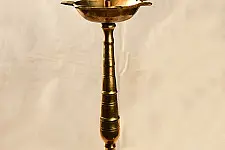 Ahar ❋  Brass . South Style Long & Solid Diya