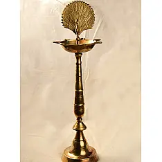 Ahar ❋  Brass . South Style Long & Solid Diya