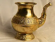 अर्चना ❋ Brass . Carving kalash (solid brass) ❋ 46