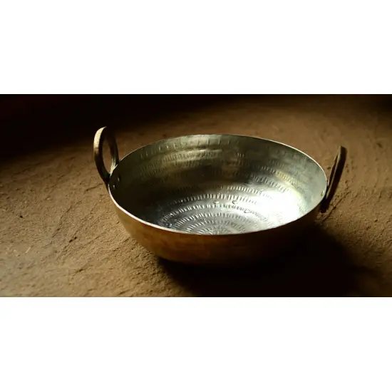 Brass Kadai (Medium -9.5 X 9.5 x 4.5)