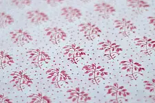 Sanganeri fabric ~ 18 (Block Printed . Per Meter)