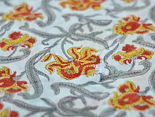 Sanganeri fabric ~ 22 (Block Printed . Per Meter)
