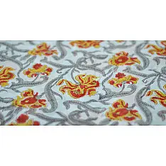 Sanganeri fabric ~ 22 (Block Printed . Per Meter)