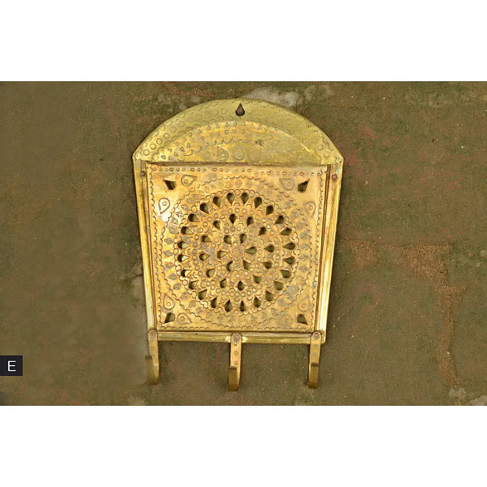 handmade brass letter holder, key holder, card holder