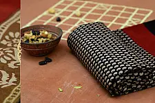 Abhigyana ~ Bhagru Block Printed . Chanderi Saree  {12}