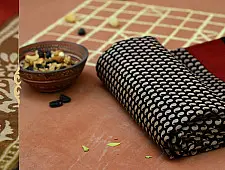 Abhigyana ~ Bhagru Block Printed . Chanderi Saree  {12}