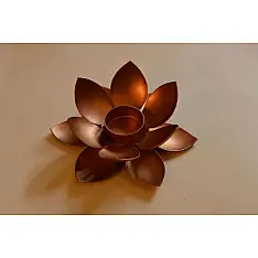 Courtyard ⚛  Lotus Copper Small Tea Light Holder ⚛ 47