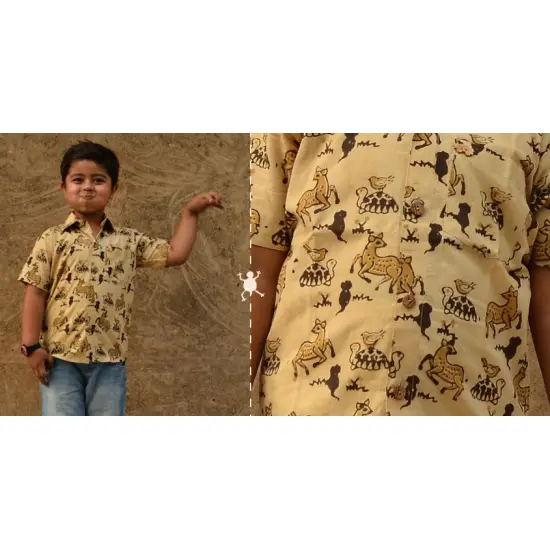 Children & Their Clothes ❢ Block Printed Shirt ❢ 3