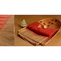 Posies of the wild ᚒ Sambalpuri ikat ᚒ Row silk saree ~ A
