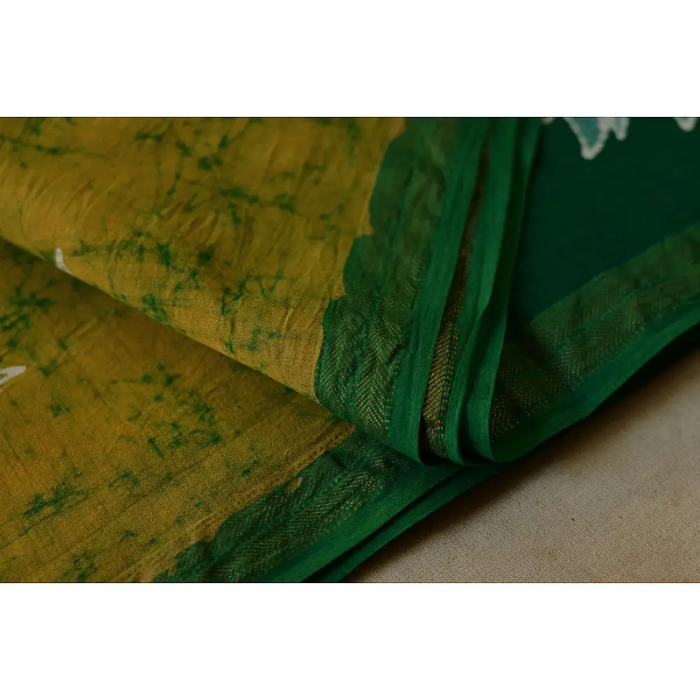At the Crack of Dawn ✲ Maheshwari Silk . Batik Saree ✲ 15