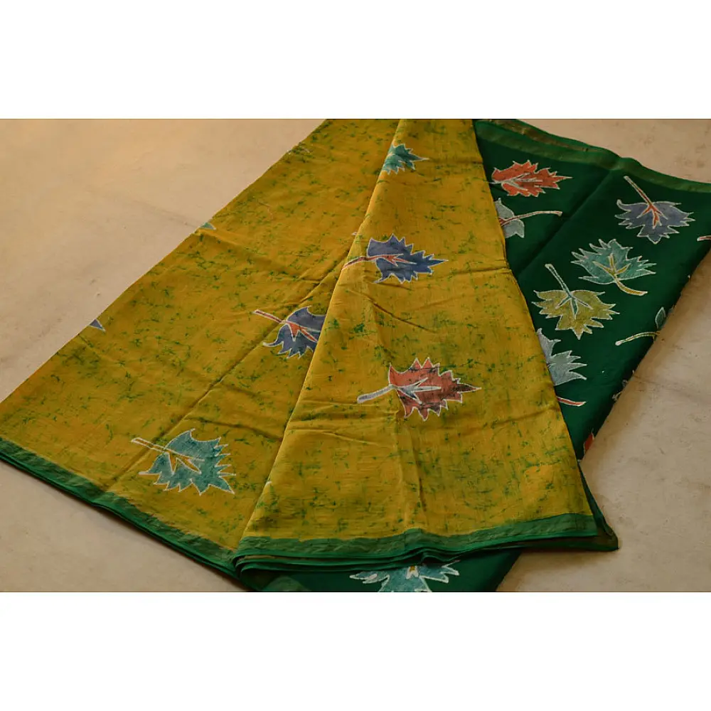 At the Crack of Dawn ✲ Maheshwari Silk . Batik Saree ✲ 15