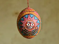 Pattachitra ~ Coconut Hanging ~ 1