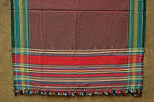 Colors of sojourn ~ Handwoven Cotton Shawl