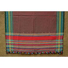 Colors of sojourn ~ Handwoven Cotton Shawl