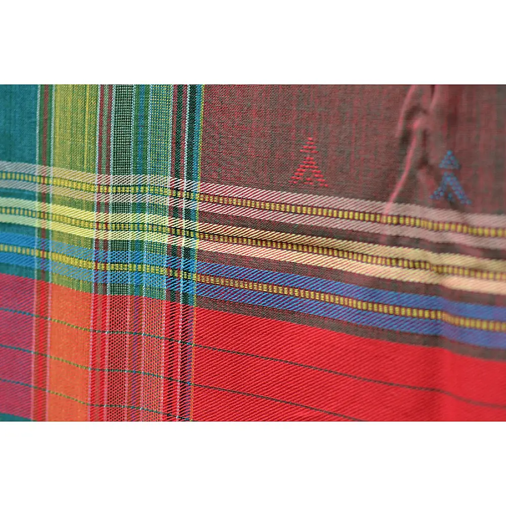 Colors of sojourn ~ Handwoven Cotton Shawl
