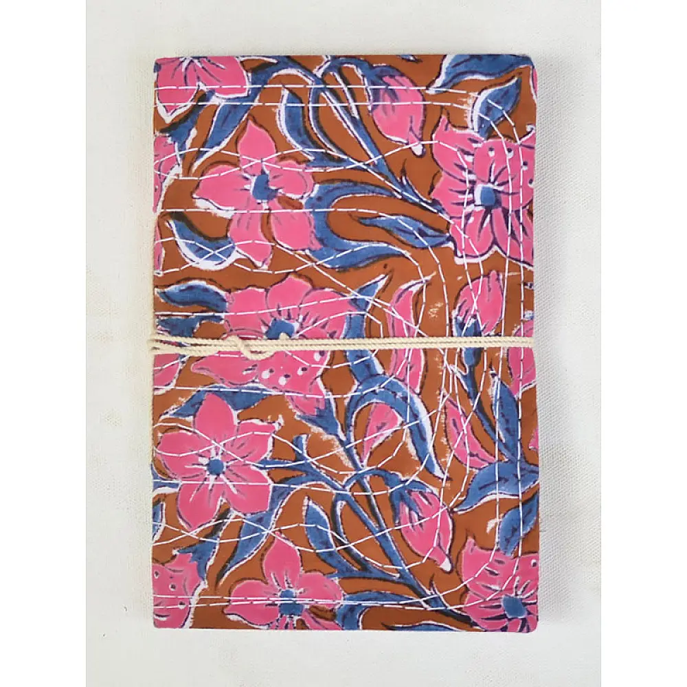 Gaamthi block print pothi diary ☙ 22 { 9 X 6 in }