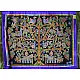 Ahir embroidery ~ Raw silk carry bag