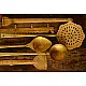 shop handmade kitchen set - pure brass utensils 