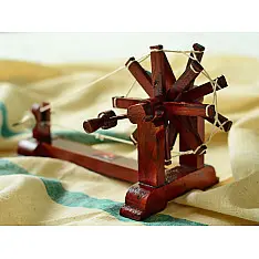 Swavalamban ~ Charkha { Brown . 25cm }