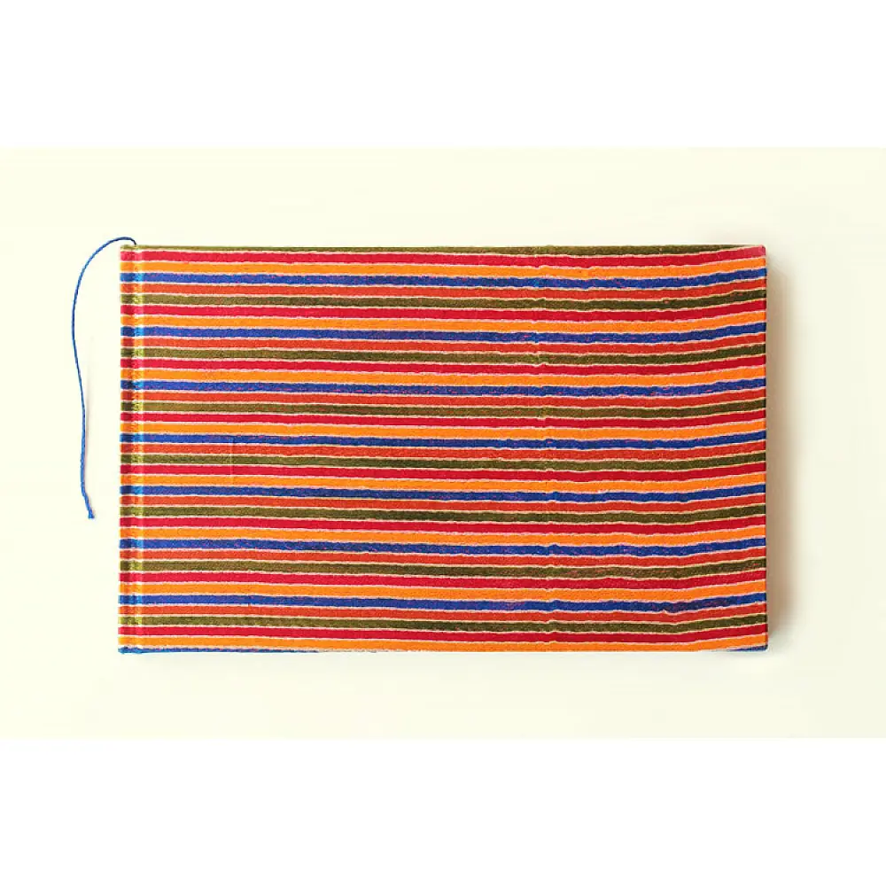 Silk Mashru Striped ~ plain yellow pages Diary