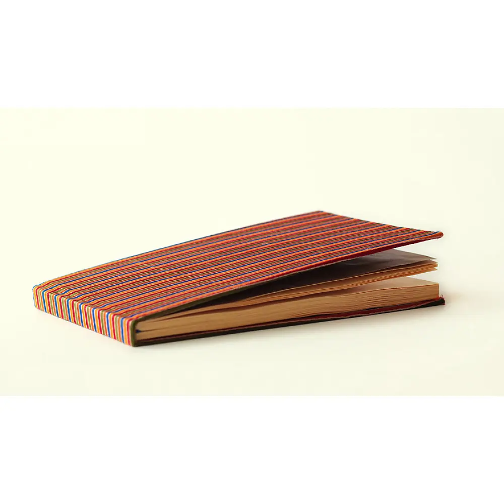 Silk Mashru Striped ~ plain yellow pages Diary