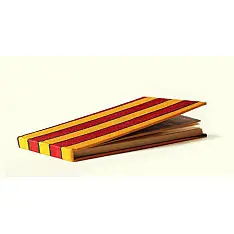 Mashru Striped (Red-Yellow) ~plain yellow pages Diary