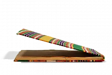 Mashru Striped (Multi Colour) ~ Ruled yellow pages Diary